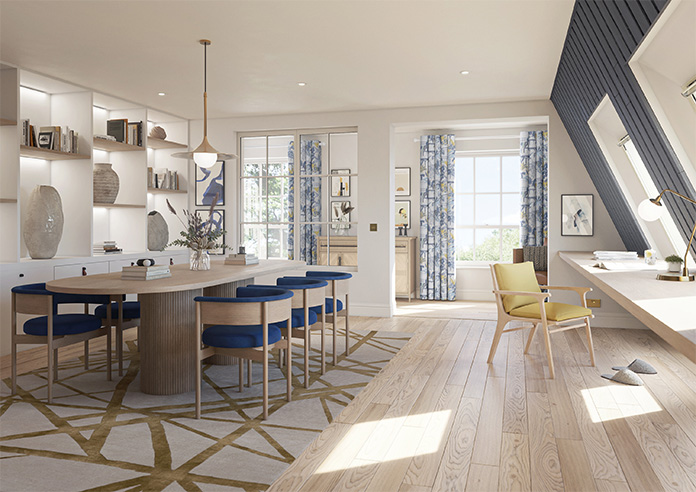 Elka, China Blue - Made to Measure Curtains - Image 8